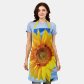 Zonnebloem en bijen Schort (Gedragen)