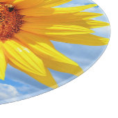 Zonnebloem en Bijen Snijplank (Hoek)