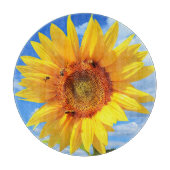 Zonnebloem en Bijen Snijplank (Voorkant)