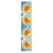 Zonnebloem en bijen tafelloper (Voorkant)