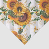 Zonnebloem- en bijenserie, ontwerp twaalf tissuepapier (Detail)