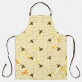 Zonnebloem- en bijenserie, ontwerp zes schort (Voorkant)