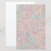 Zonnebloem en bladkamouflage op briefpapier (Voorkant / Achterkant)