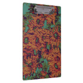 Zonnebloem en bladkamouflage op klembord (Rechts)