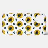 Zonnebloem en blauwe vlinder Case-Mate iPhone case (Achterkant (horizontaal))