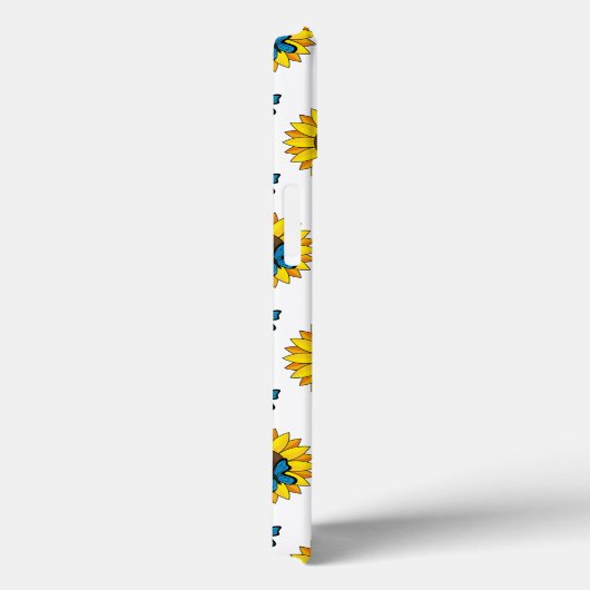 Zonnebloem en blauwe vlinder Case-Mate iPhone case (Achterkant / Rechts)