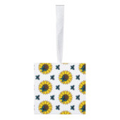 Zonnebloem en blauwe vlinder decoratie (Rechts)