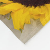 Zonnebloem en Bruids Sluier Landelijke Bruiloft Fleece Deken (Hoek)