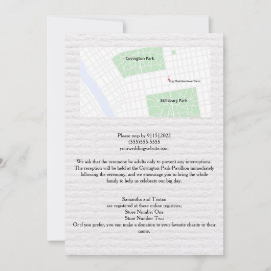 Zonnebloem en Calla Lily Summer Wedding Invitation Kaart (Achterkant)