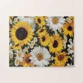 Zonnebloem en Daisy #050 - Legpuzzel (Horizontaal)