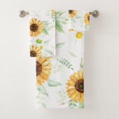 Zonnebloem en Daisy bouquets Bad Handdoek (Insitu)