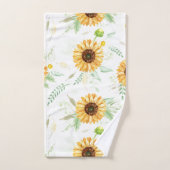 Zonnebloem en Daisy bouquets Bad Handdoek (Handdoek)