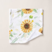 Zonnebloem en Daisy bouquets Bad Handdoek (Wasdoekje)