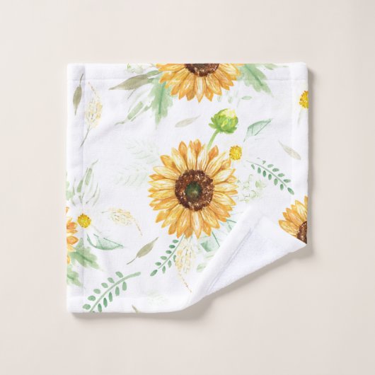 Zonnebloem en Daisy bouquets Bad Handdoek (Wasdoekje)