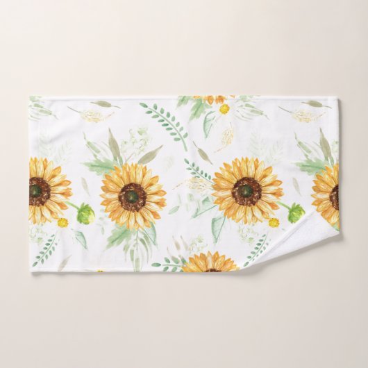 Zonnebloem en Daisy bouquets Bad Handdoek (Handdoek)