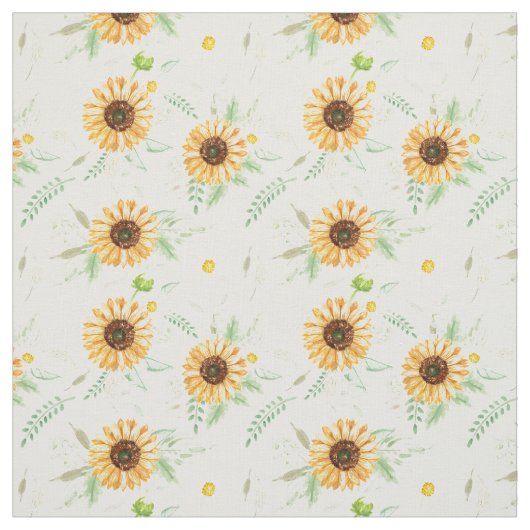Zonnebloem en Daisy bouquets Stof (Swatch)