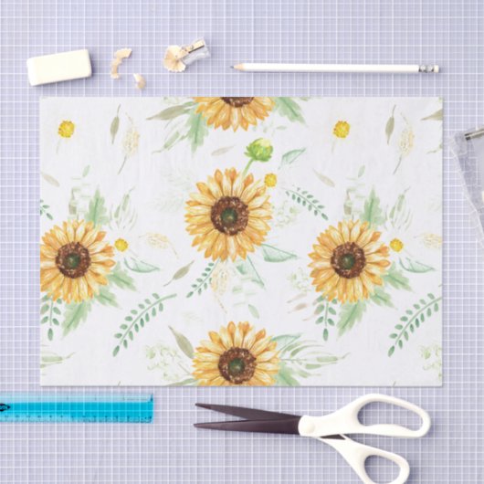 Zonnebloem en Daisy bouquets Tissuepapier (Craft)
