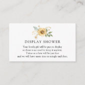 Zonnebloem en Daisy Display Douche Behuizing Kaart (Voorkant)