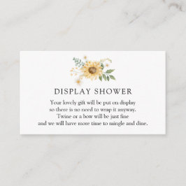 Zonnebloem en Daisy Display Douche Behuizing Kaart