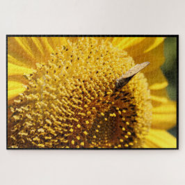 Zonnebloem en Dikkopvlinder Puzzel