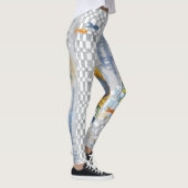 Zonnebloem en -dromen controleert Leggings (Rechts)