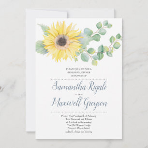 Zonnebloem en Eucalyptus Weddenschap Kaart