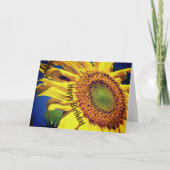 Zonnebloem en gastbloem kaart (Voorkant)