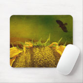 Zonnebloem en Hawk Muismat (Met muis)