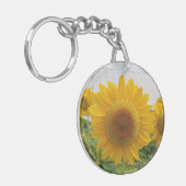 Zonnebloem en herten sleutelhanger (Voorkant Links)