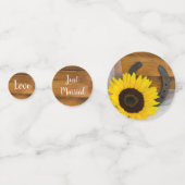 Zonnebloem en het Hoefijzer Westerne Huwelijk van Confetti (Voorkanten)