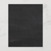 Zonnebloem en kalkbord, bloembakkerij flyer (Achterkant)