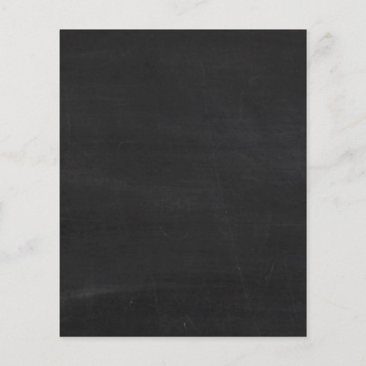 Zonnebloem en kalkbord, bloembakkerij flyer (Achterkant)