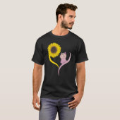 Zonnebloem en Kat met Katten T-shirt (Voorkant volledig)
