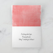 Zonnebloem en Ladybug op Gingham Kaart (Binnen)