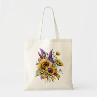 Zonnebloem en Lavendel Tote Bag