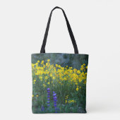 Zonnebloem en lavender tote bag (Achterkant)