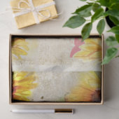 Zonnebloem en Libelle Serie Ontwerp 12 Tissuepapier (Geschenk)
