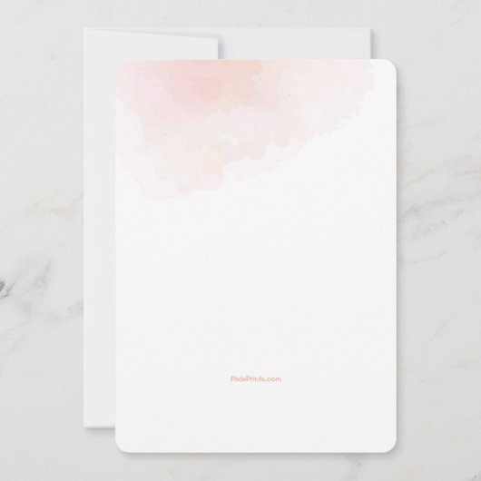 Zonnebloem en Madeliefjes Uitnodiging (Achterkant)