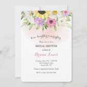 Zonnebloem en Madeliefjes Uitnodiging (Voorkant)