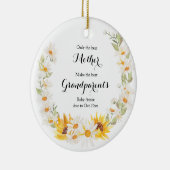 Zonnebloem en maffia alleen de beste keramisch ornament (Rechts)