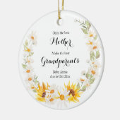 Zonnebloem en maffia alleen de beste keramisch ornament (Links)