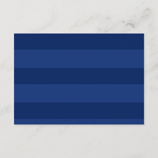 Zonnebloem en marineblauwe kaart voor weddenschapp (Achterkant)