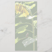 Zonnebloem en Mus Menu (Achterkant)