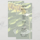 Zonnebloem en Mus Menu (Voorkant / Achterkant)