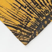 Zonnebloem en Navy Cheetah Print Accent Fleece Deken (Hoek)