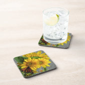 Zonnebloem en Onderzetters voor de monoarch van vl (Rechterzijde)
