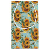 Zonnebloem en ontwerp van de Bee-reeks Tien Klein Cadeauzakje (Achterkant)