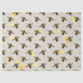 Zonnebloem en ontwerp zeven van de Bee-reeks Tissuepapier