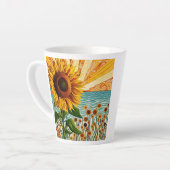 Zonnebloem en Quote Latte Mok (Linkerhoek)