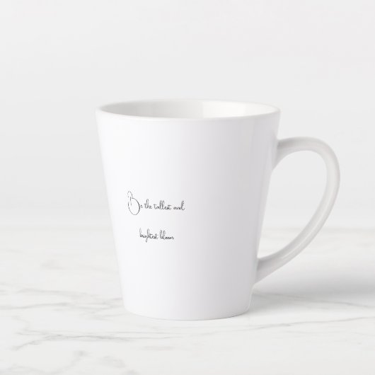 Zonnebloem en Quote Latte Mok (Rechts)